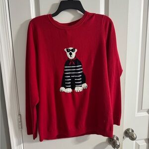 Tommy Hilfiger Red Knit Sweater size L. Smoke free. BNWT